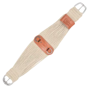 100% Mohair Roper Cinch 27-strand with Leather Center 30"