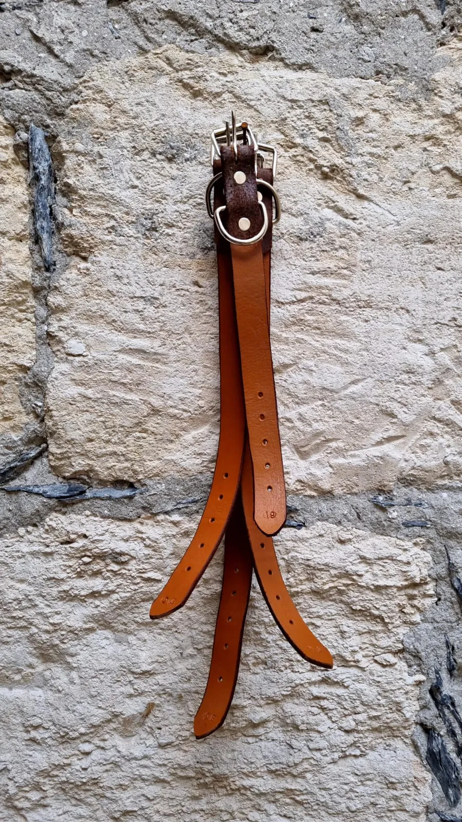 26'' LEATHER COLLAR FOR DOGS