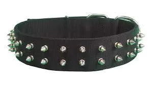 26'' PET COLLAR -  BLACK - SPIKE