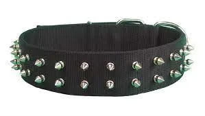 26'' PET COLLAR -  BLACK - SPIKE