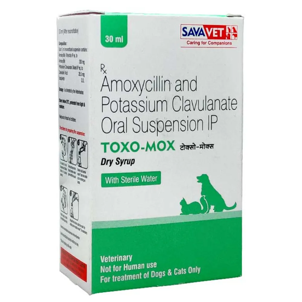 Areion Vet Feli D Kitten Deworming Suspension (15ml) And Savavet Toxo Mox Dry Syrup (30ml) Combo