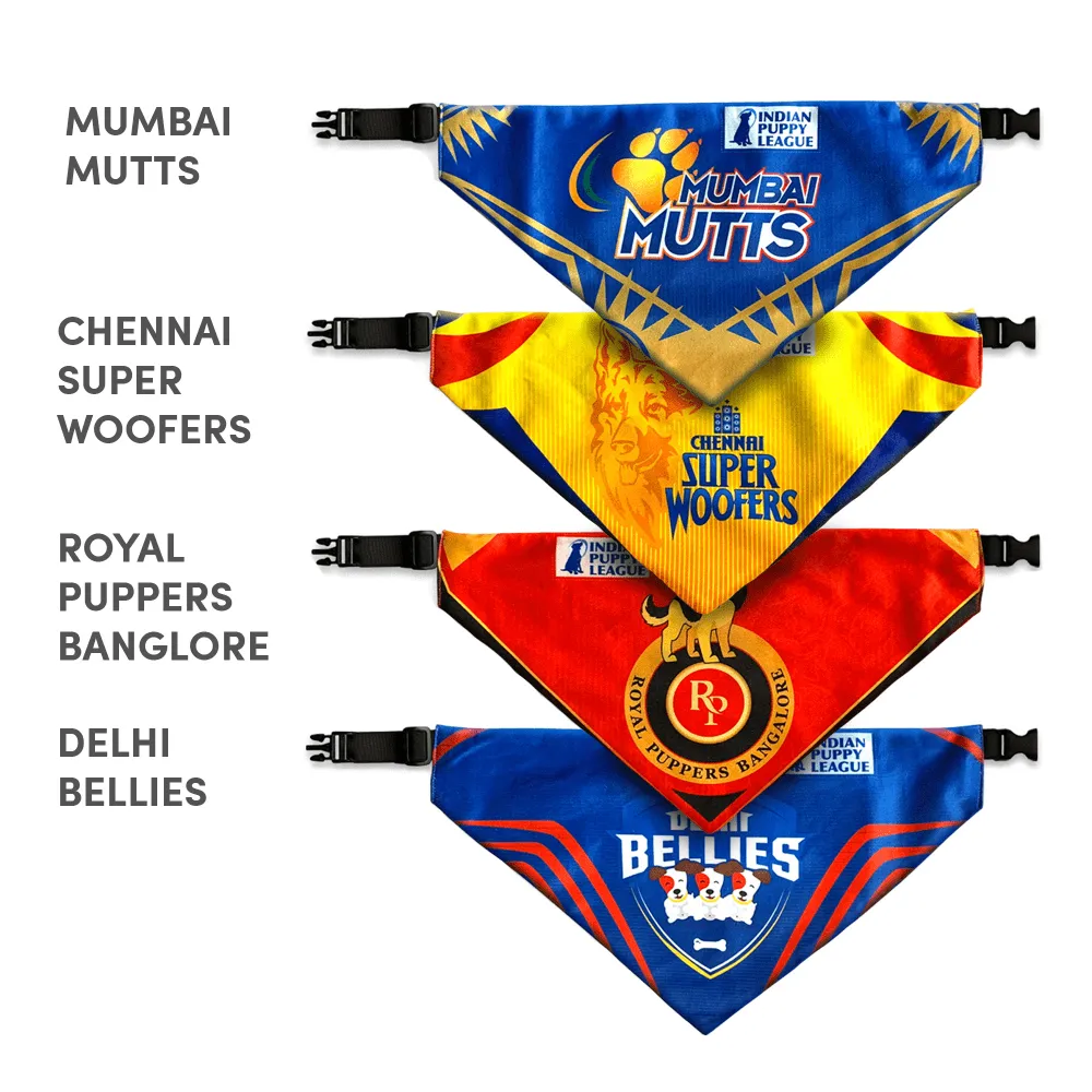 Barkbutler Chennai Super Woofers Bandana for Dogs