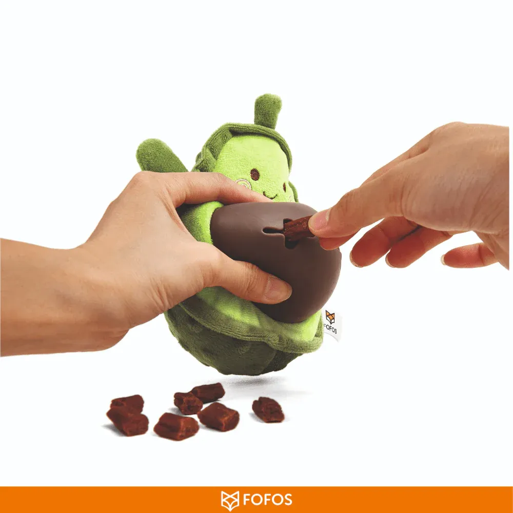 Barkbutler x Fofos Avocado Treat Toy for Dogs | For Medium Chewers