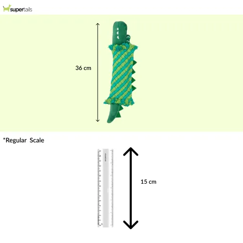 Barkbutler x Fofos Dental Crocodile Toy for Dogs