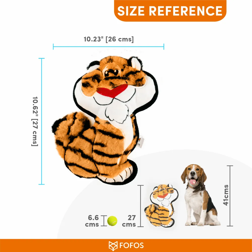 Barkbutler x Fofos Safari Line Tiger Plush Toy for Dogs