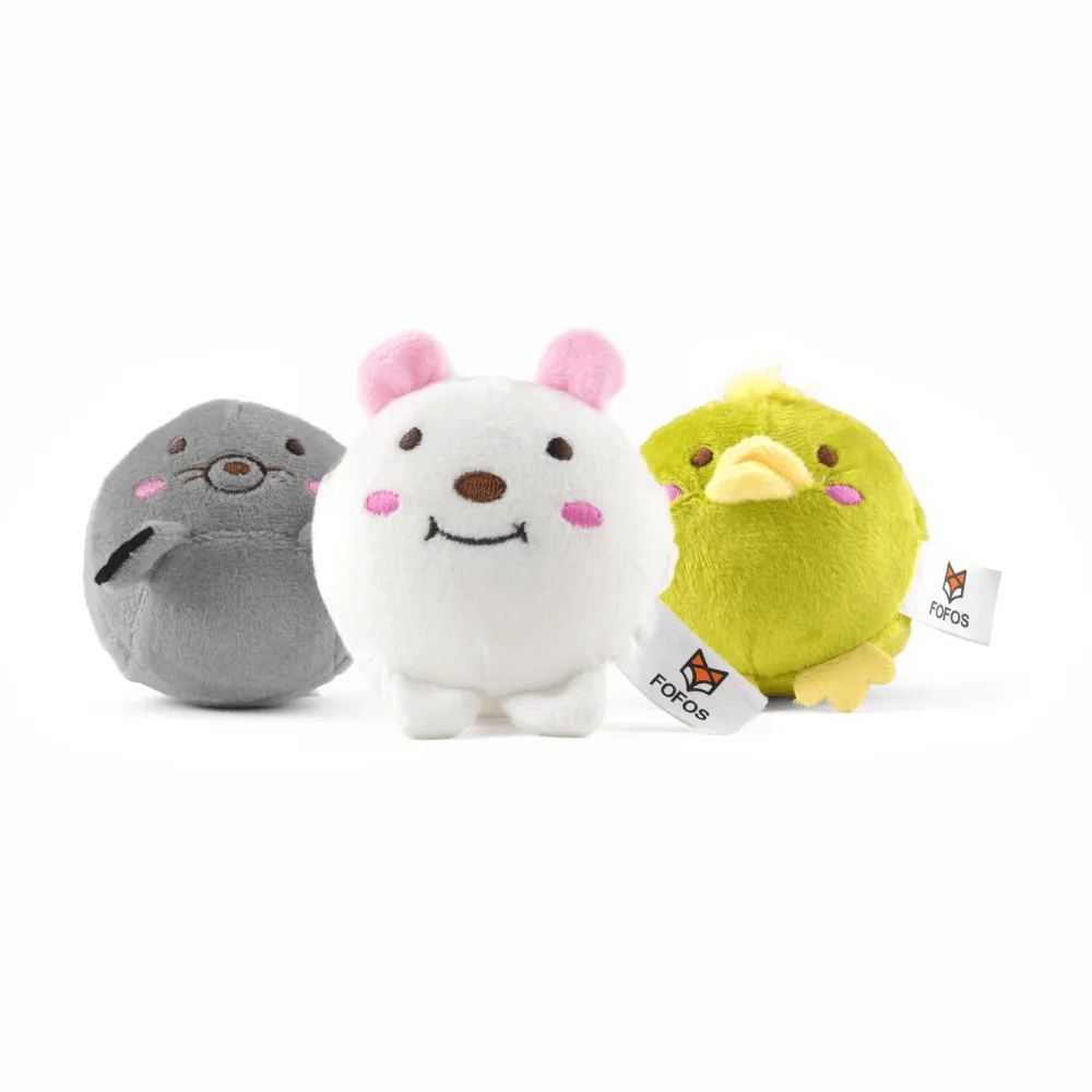 Barkbutler x Fofos Slow Rising Animal Toy Set for Dogs (Green)