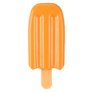 Basil Ice Cream Shaped Cool Lick Silicon Chew Toy for Dogs (Orange)
