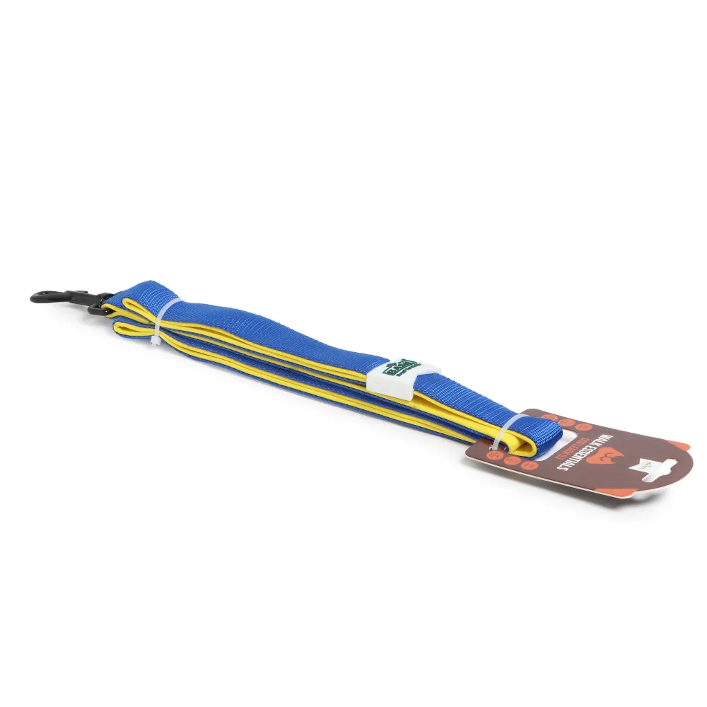 Basil Nylon Padded Leash for Dogs (Blue)