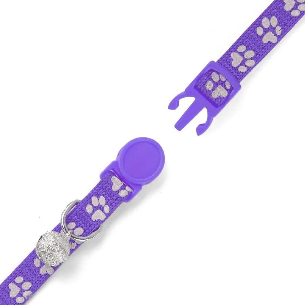 Basil Printed Collar for Cats & Puppies (Purple)