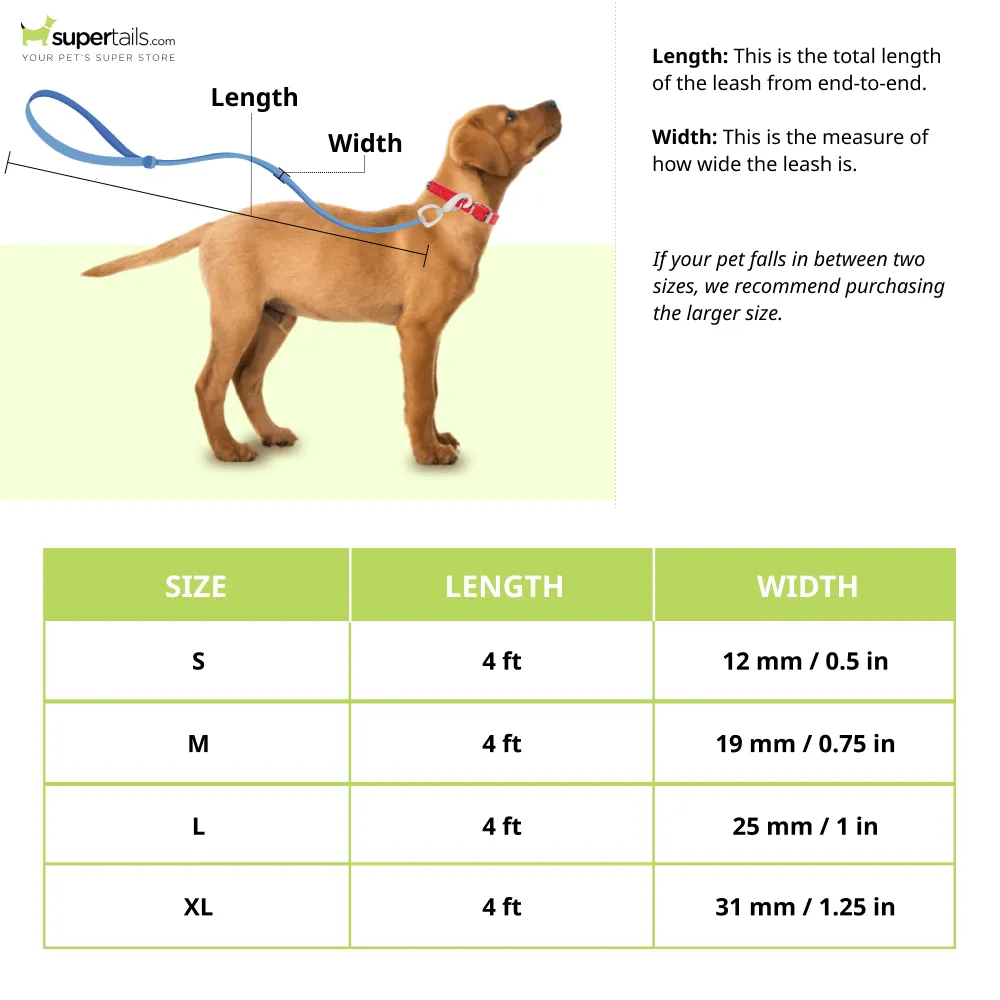 Basil Printed Leash for Dogs and Cats (Purple)