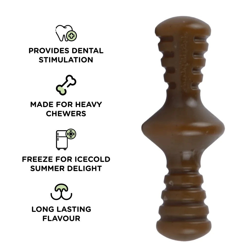 Benebone Peanut Butter Flavored Zaggler Chew Toy for Dogs | For Aggressive Chewers (Buy 1 Get 1)