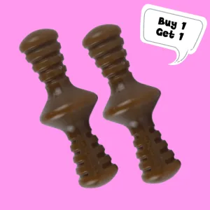 Benebone Peanut Butter Flavored Zaggler Chew Toy for Dogs | For Aggressive Chewers (Buy 1 Get 1)