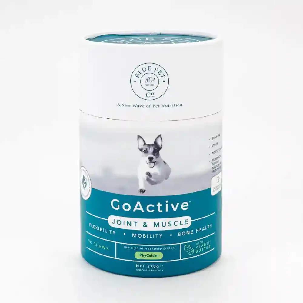 Blue Pet Co Go Active Peanut Butter Flavor Joint & Muscle Chews for Dogs