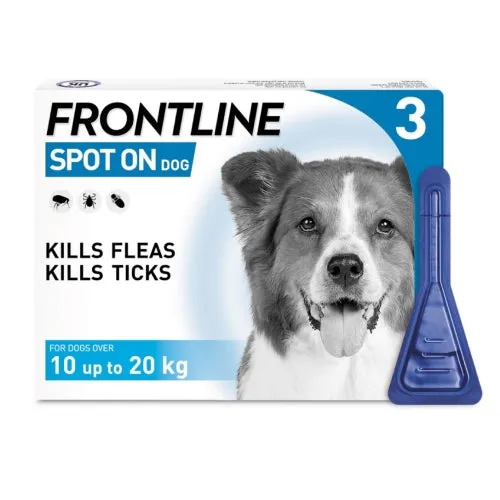 Boehringer Ingelheim Frontline Plus Tick & Flea Spot On for Medium Dogs (10kg to 20kg)