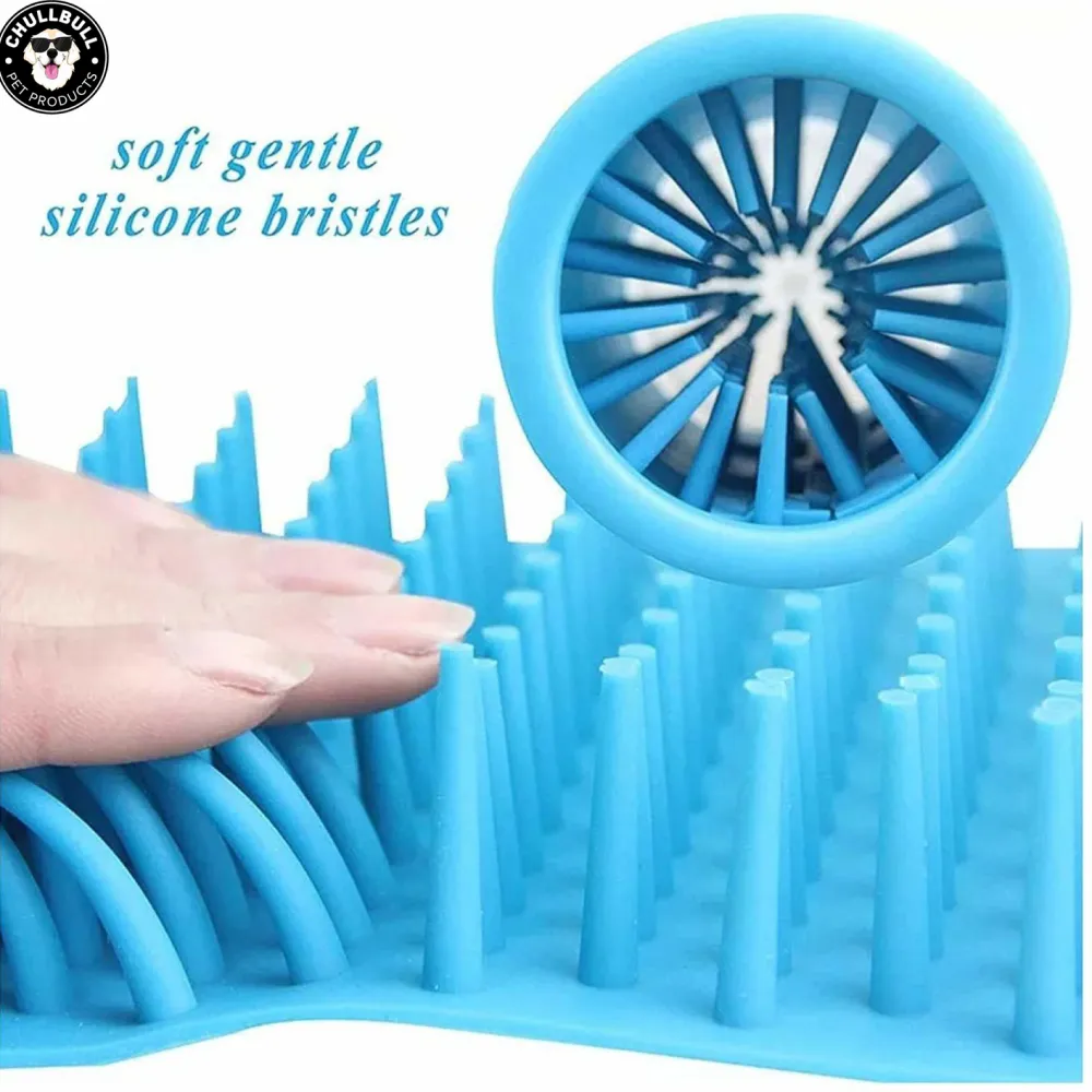 Chullbull Paw Cleaner for Dogs and Cats (Blue)