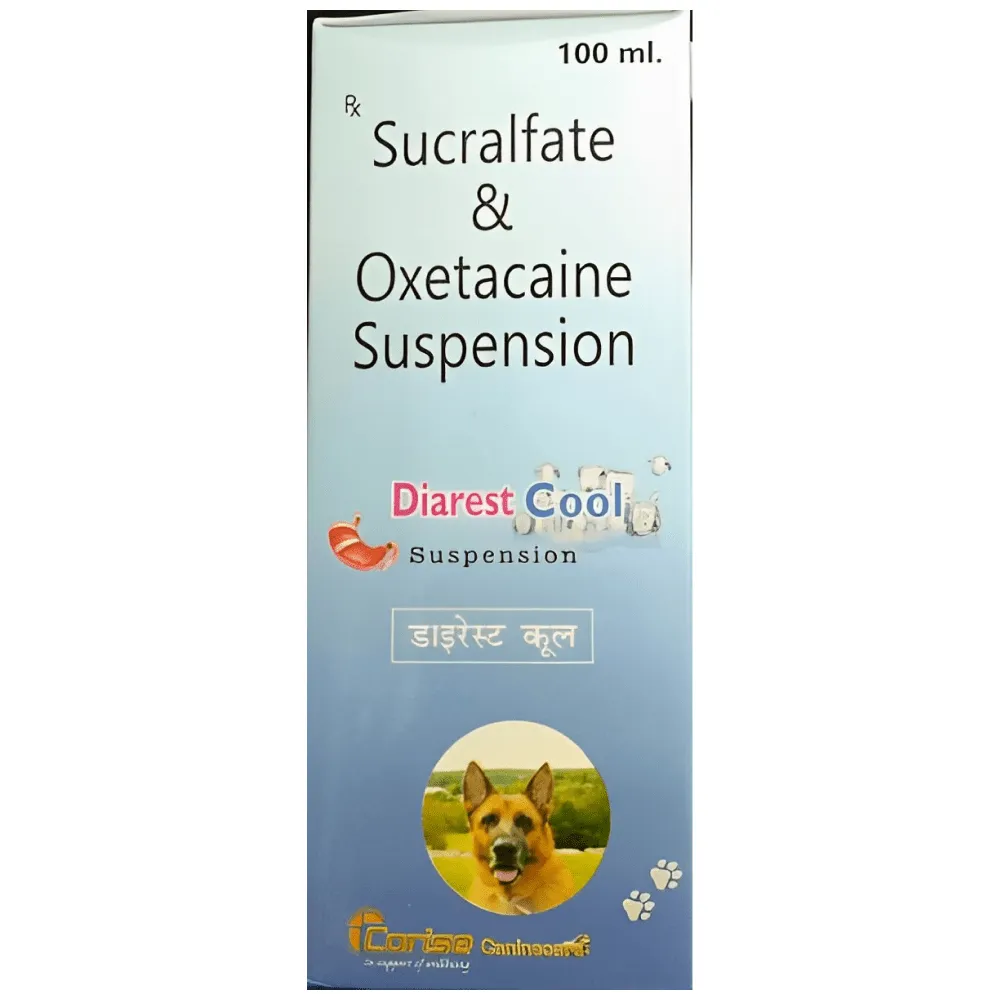 Corise Diarest Cool Syrup (100ml) and Vivaldis Entero Chronic Powder for Dogs & Cats (1 Sachet) Combo