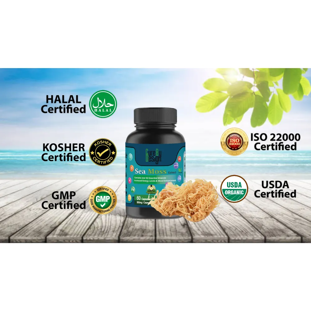 Cure By Design Sea moss Capsules for Dogs and Cats