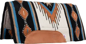 Del Rio Wool Felt Bottom Saddle Pad 36" X 34" Rust/Cream