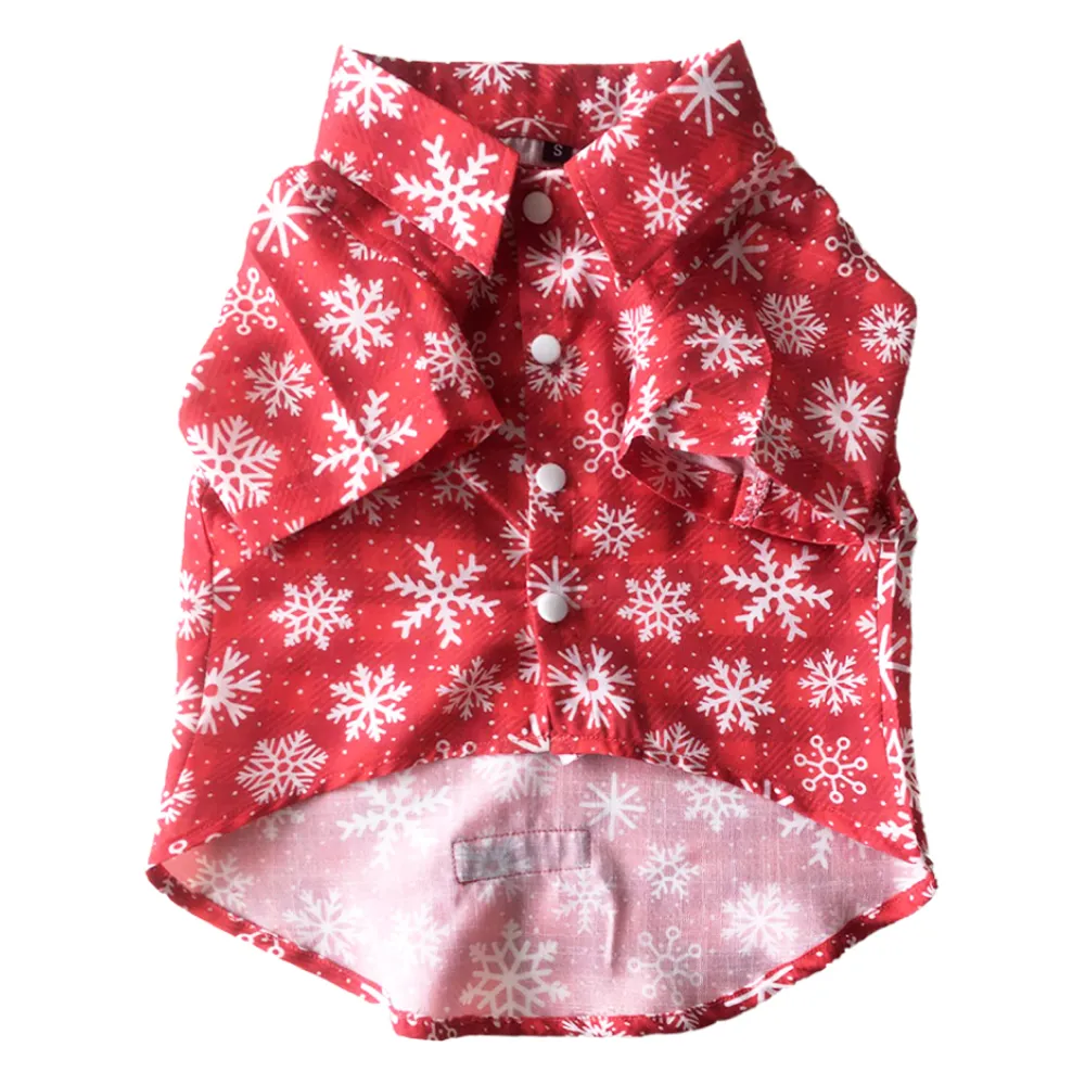 Dogobow Aztec Printed Shirt for Dogs and Cats (Red) (Get a Bow Free)