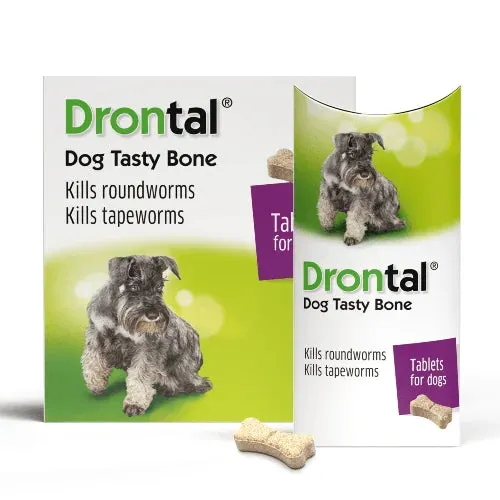 Drontal Plus Tasty Dog Deworming Tablet (pack of 6 tablets) and Venkys Gutwell Pre & Probiotics Gut Health Powder (100g) for Dogs and Cats Combo