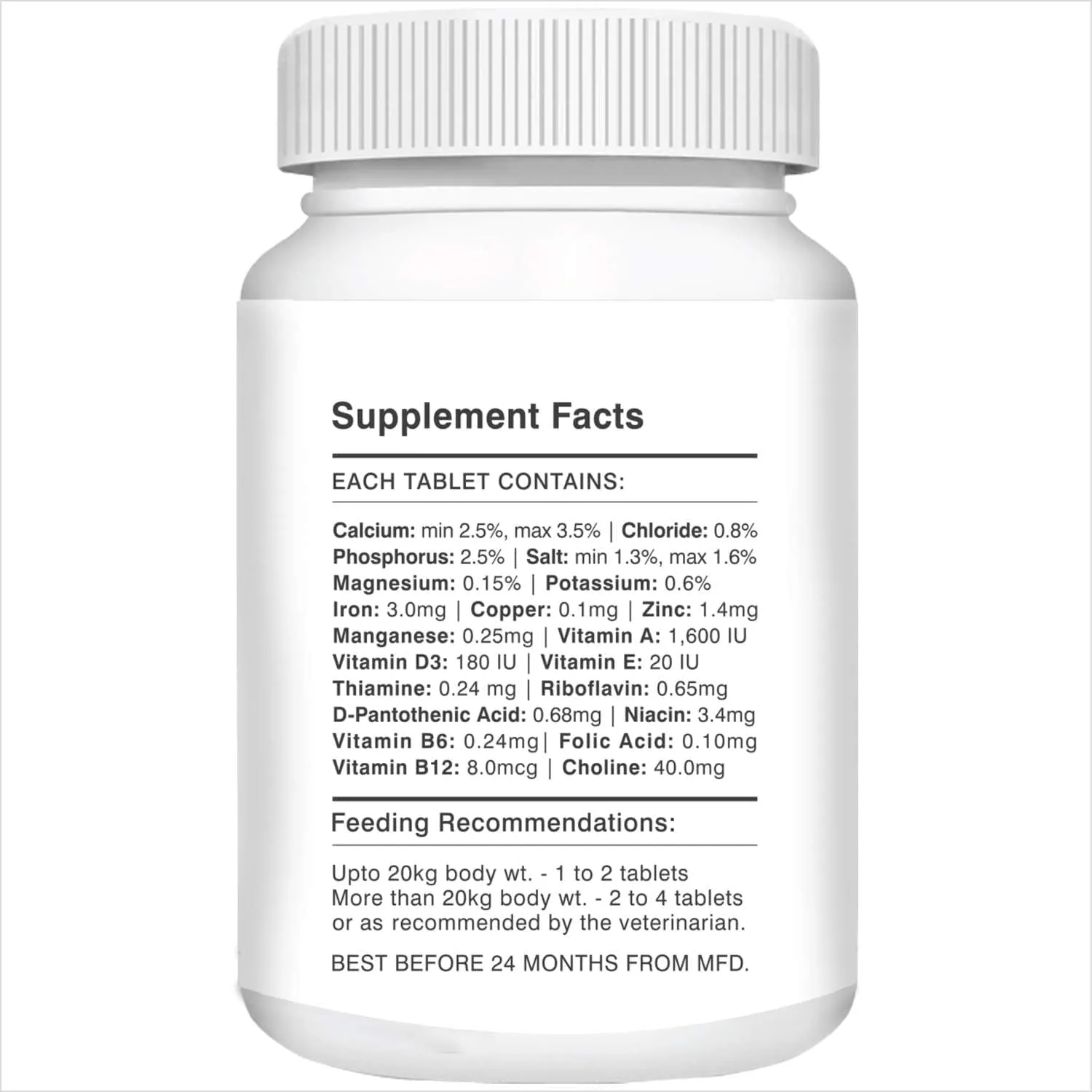 Drools Absolute Calcium, Vitamin and Skin & Coat Dog Supplement Tablets Combo
