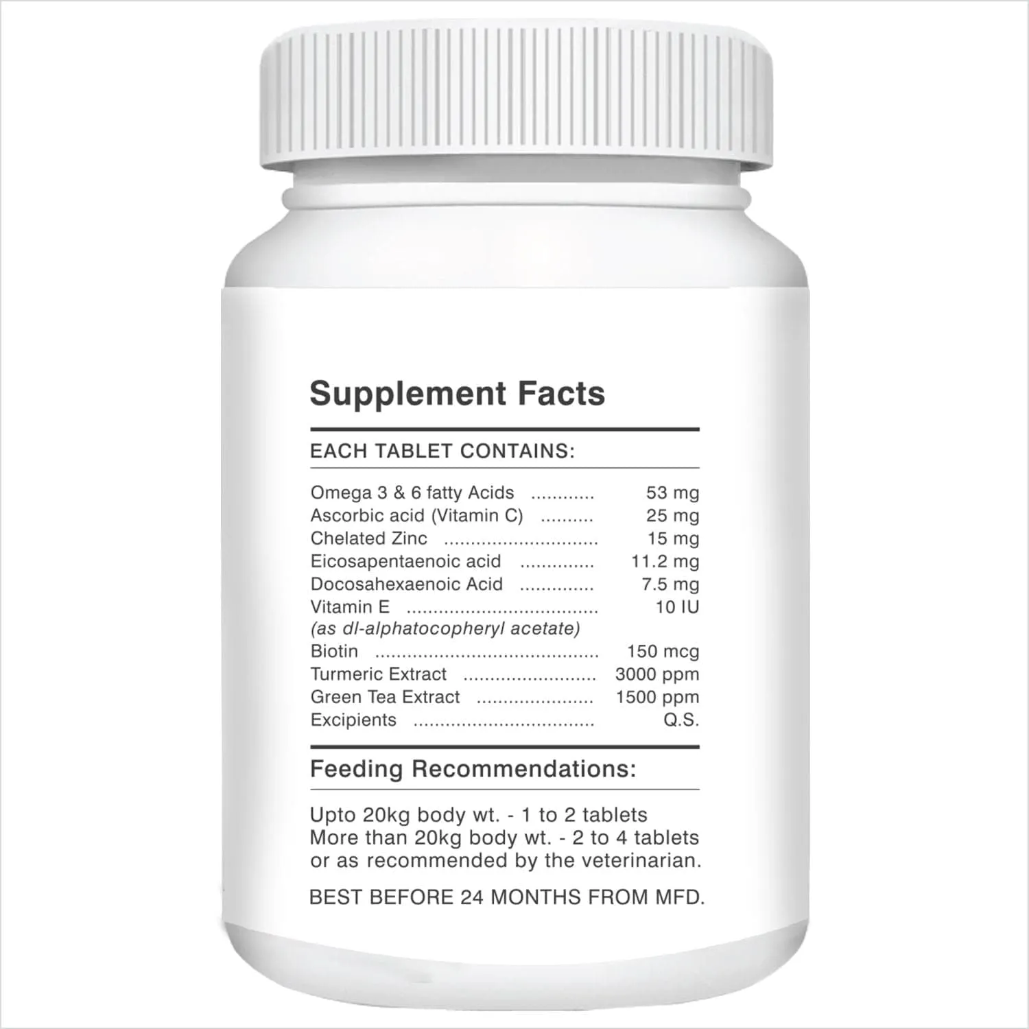 Drools Absolute Calcium, Vitamin and Skin & Coat Dog Supplement Tablets Combo