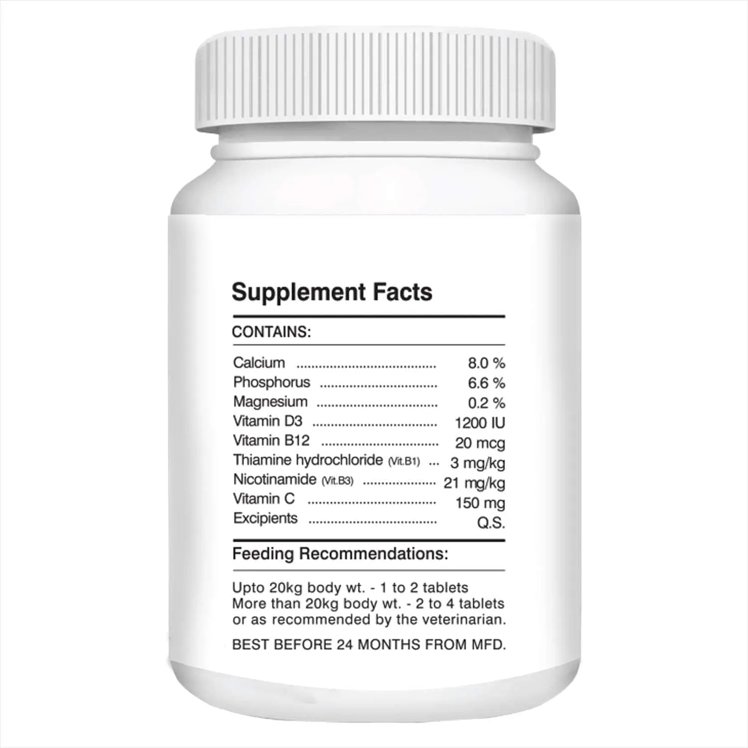 Drools Absolute Vitamin and Absolute Calcium Supplement Tablets for Dogs Combo
