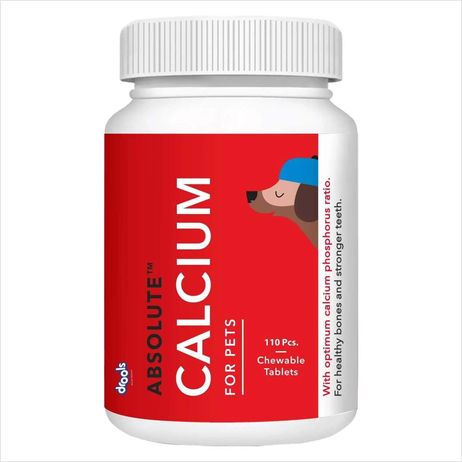 Drools Absolute Vitamin and Absolute Calcium Supplement Tablets for Dogs Combo