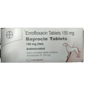 Elanco Bayrocin Tablets 150mg (Enrofloxacin) for Dogs