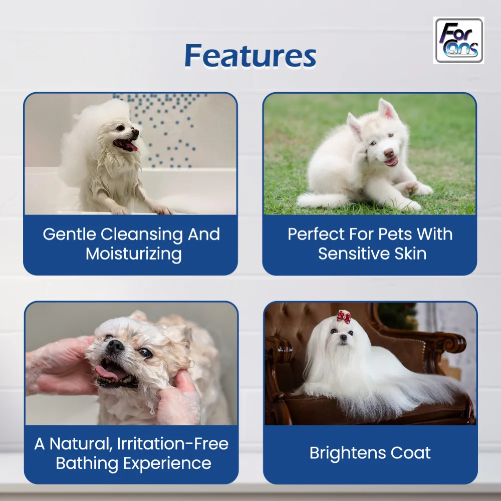 Forcans Aloe White Coat Shampoo for Dogs