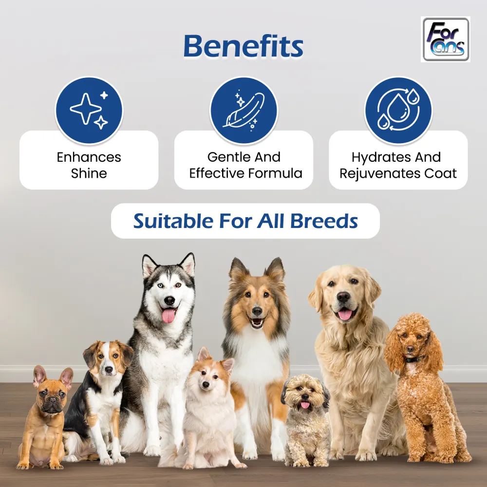 Forcans Aloe White Coat Shampoo for Dogs