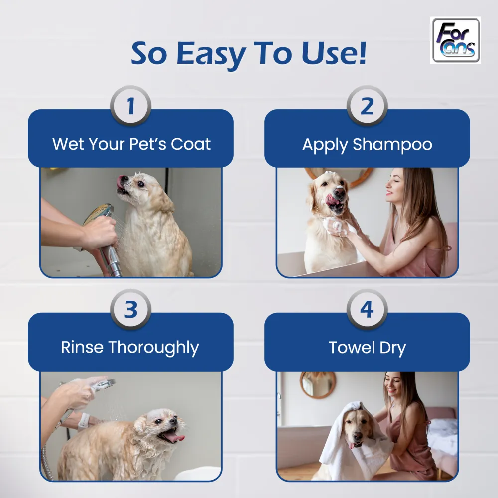 Forcans Aloe White Coat Shampoo for Dogs