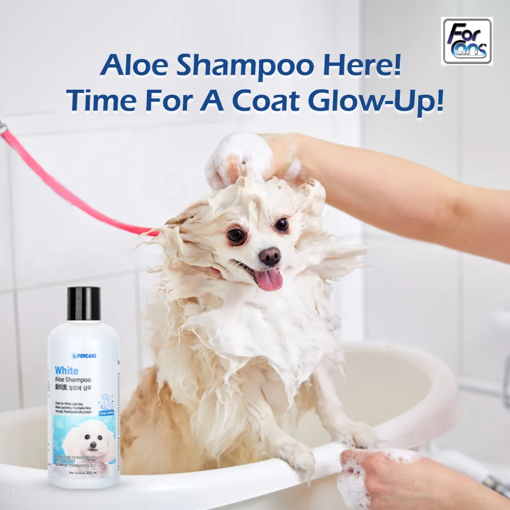 Forcans Aloe White Coat Shampoo for Dogs