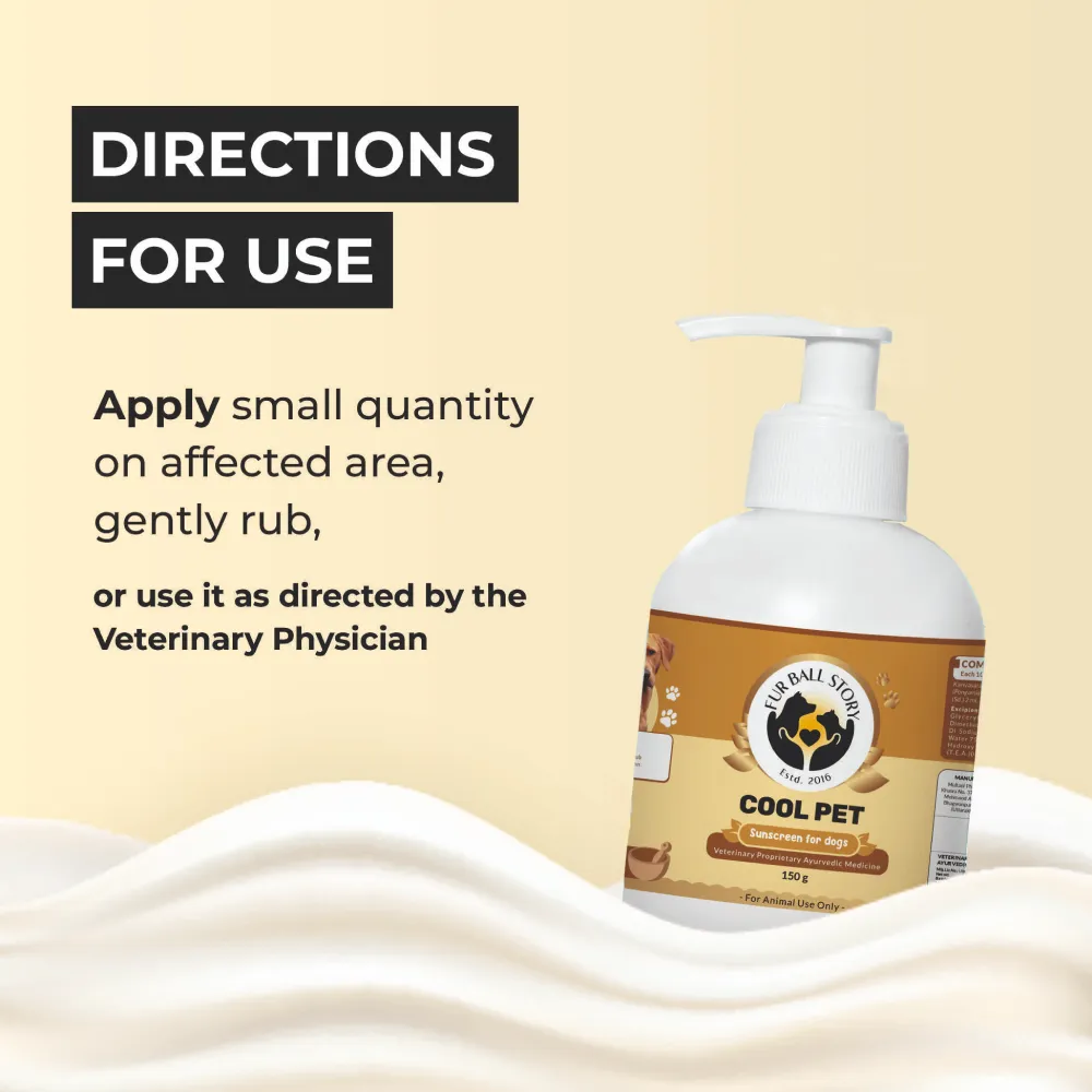 FurBall Story Cool Pet Sunscreen and Moisturizer for Dogs and Cats