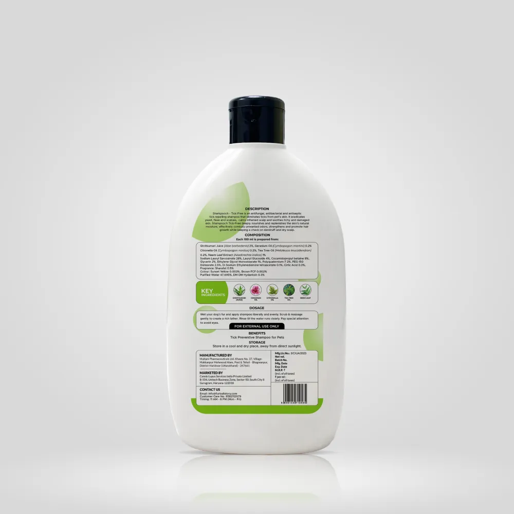 FurBall Story Shampooch Tick Free Shampoo for Dogs