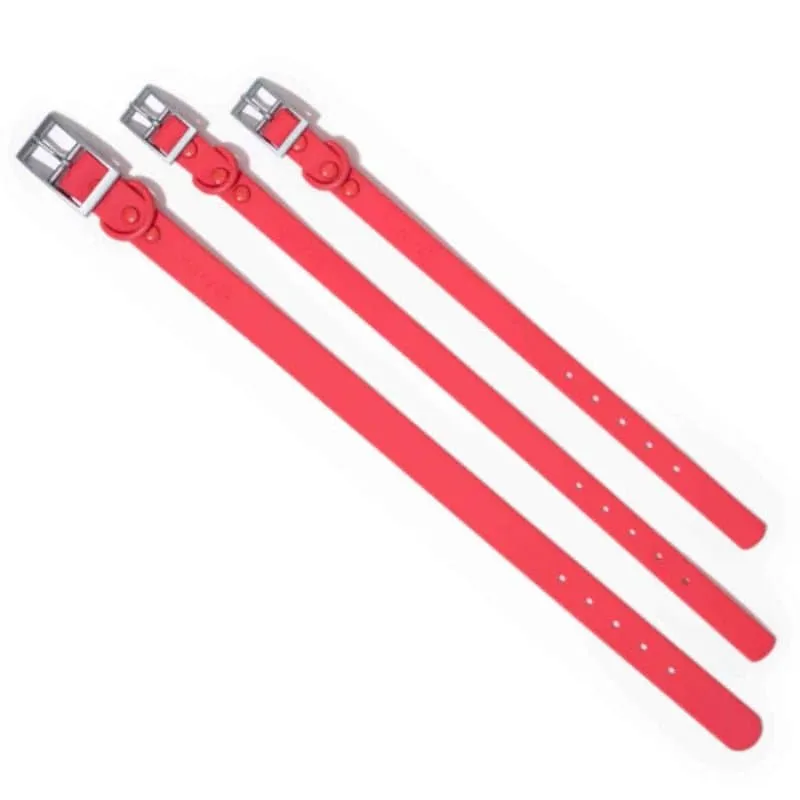 Furry & Co Bold Harness, Collar and Leash for Dogs Combo (Coral Red)