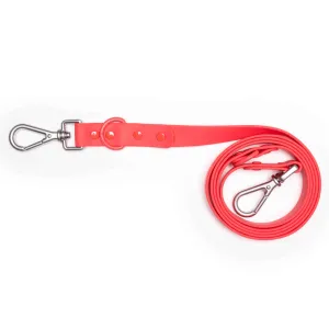 Furry & Co Weatherproof Leash for Dogs (Coral Red)