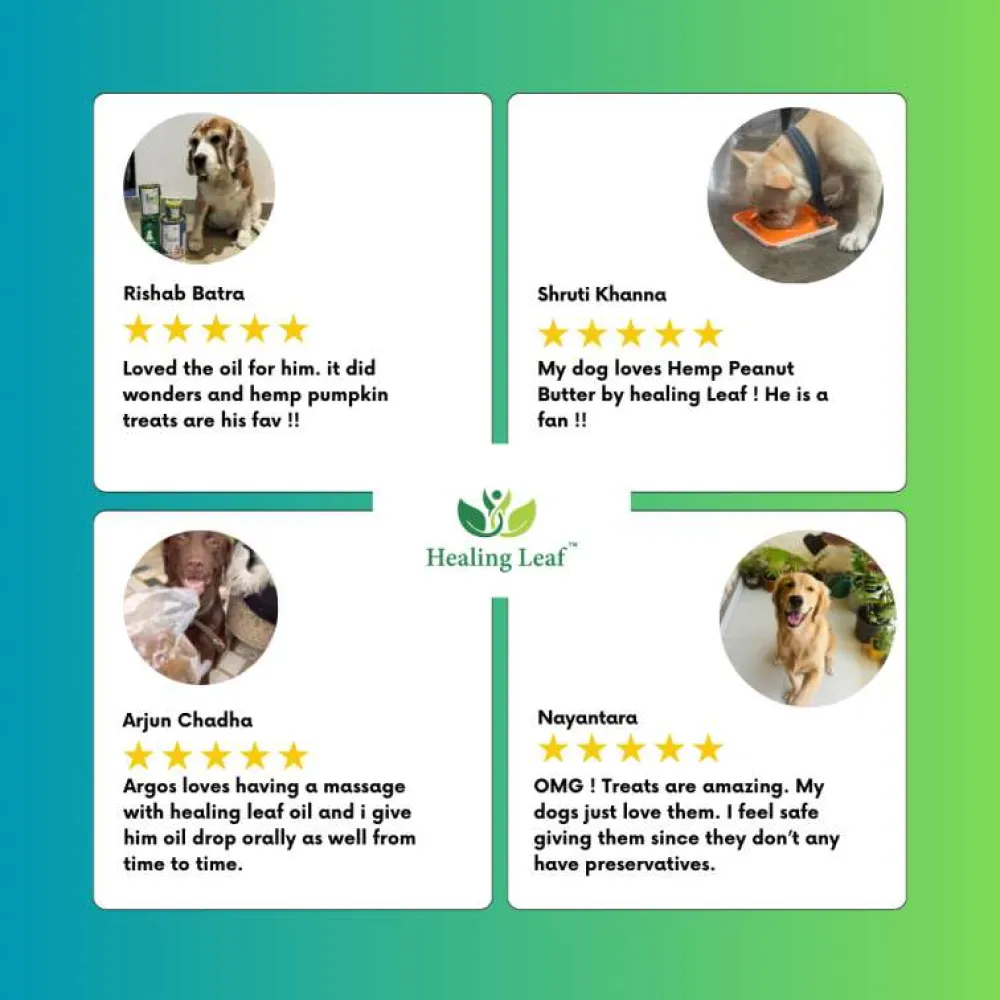 Healing Leaf Hemp Peanut Butter for Dogs and Cats