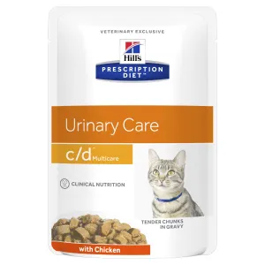 Hills Prescription Diet Cat c/d Multicare Urinary Care Chicken Wet Food Pouch 85g