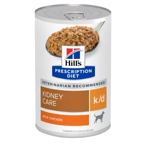 Hills Prescription Diet Dog k/d Kidney Care Chicken Wet Food 350g x 12