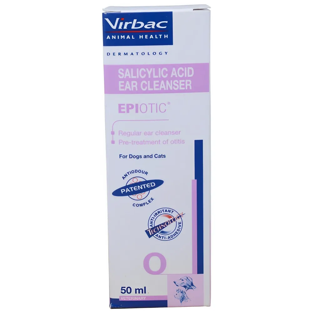 Intas Pomisol Ear Drops (15ml) and Virbac Epiotic Ear Cleanser for Dogs & Cats (50ml) Combo