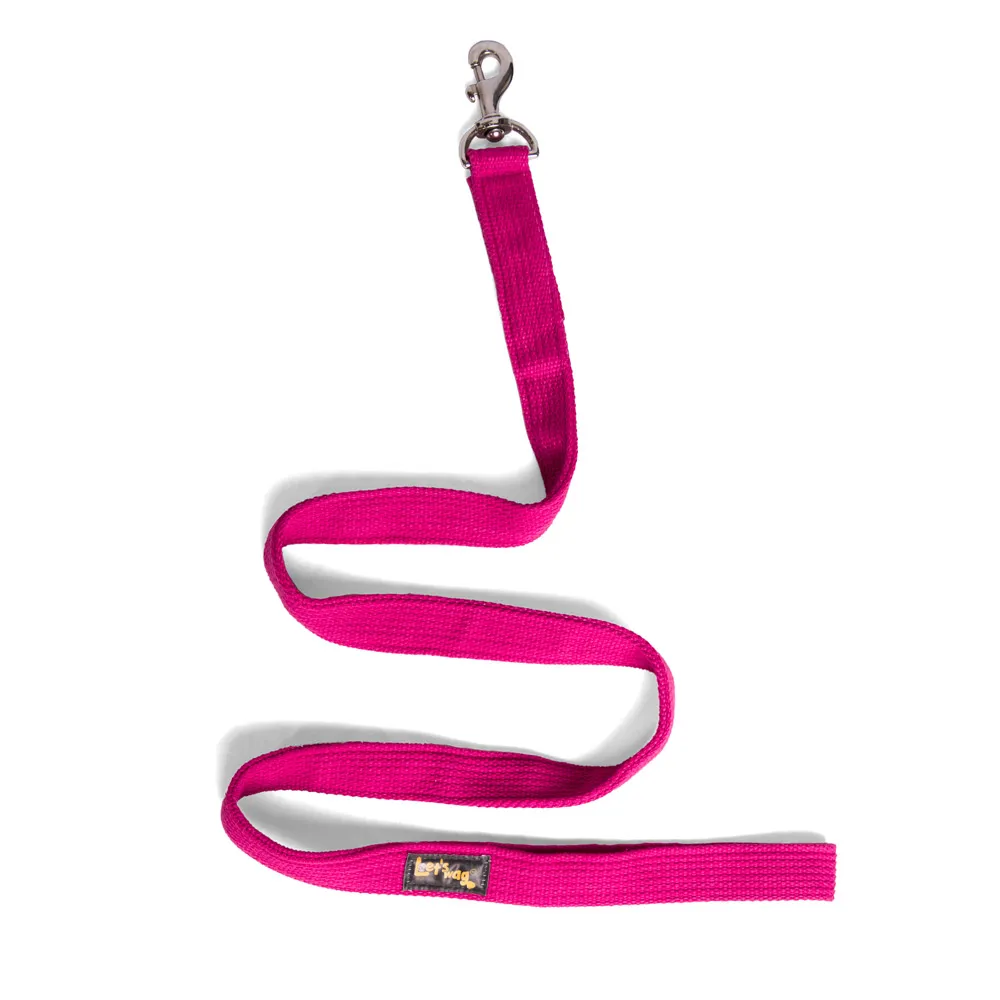 Let's Wag Single Handle Fabric Leash for Dogs (Pink)