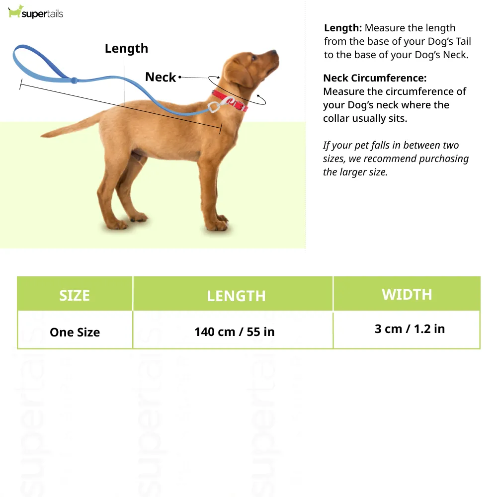 Let's Wag Single Handle Fabric Leash for Dogs (Purple)