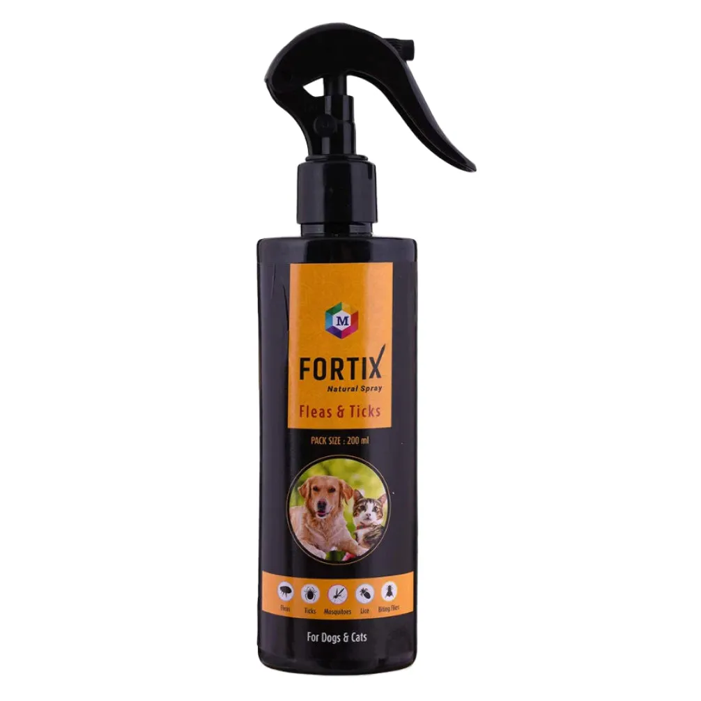 Medfly Healthcare Fortix Tick & Flea Spray for Dogs and Cats