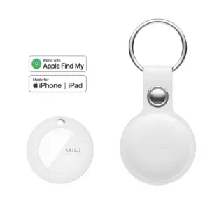 Mitag Anti Loss Device with Keychain for Dogs and Cats (White) | IOS