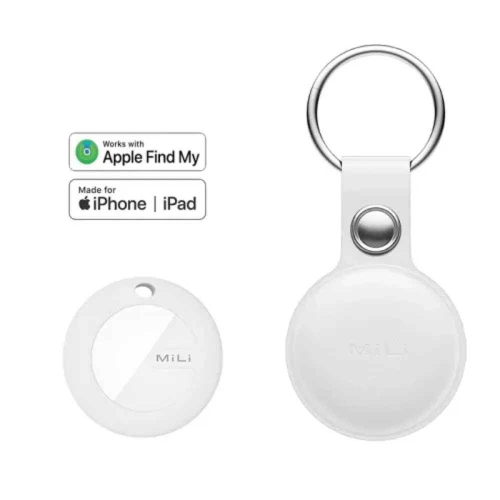 Mitag Anti Loss Device with Keychain for Dogs and Cats (White) | IOS