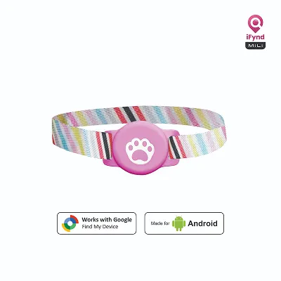 Mitag Go Anti Loss Device with Collar for Cats (Pink) | Android