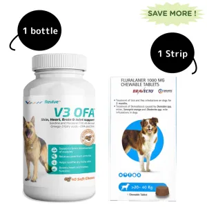 MSD Animal Health Bravecto (20-40kg) and Vvaan V3 OFA Tablet Combo