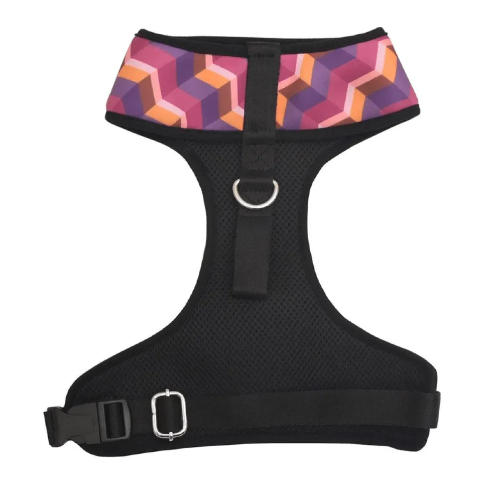 Mutt of Course Dark Geometrical Harness for Dogs
