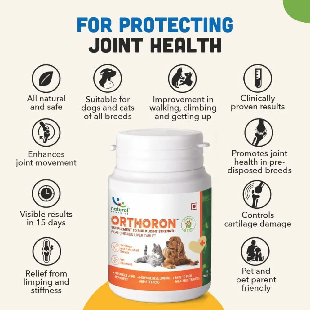 Natural Remedies Lush Me Up Anti Hairfall Shampoo & Orthoron Joint Supplement Dogs & Cats Combo